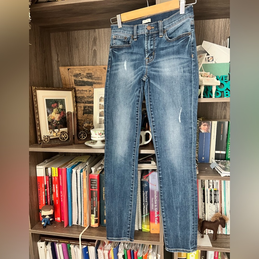 J. Crew Mid rise stretch jeans, sz 25